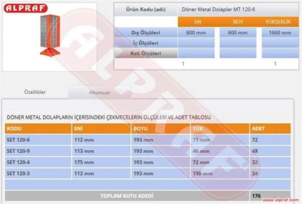 Rotary Metal Cabinets Mt 120-6