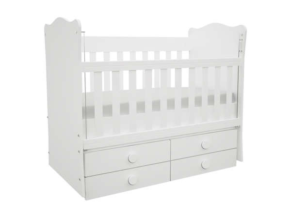 Babyhope 920-55 Nevada Crib 4 Drawer Glossy White