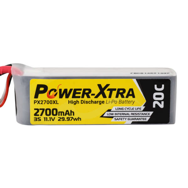 Power-Xtra Px2700Xl 11.1V 3S1P 2700 Mah (20C) Li-Polymer Battery